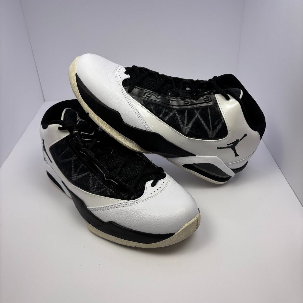 Jordan Flight The Power White Black Men's Size 12 Basketball Shoes 487207-001